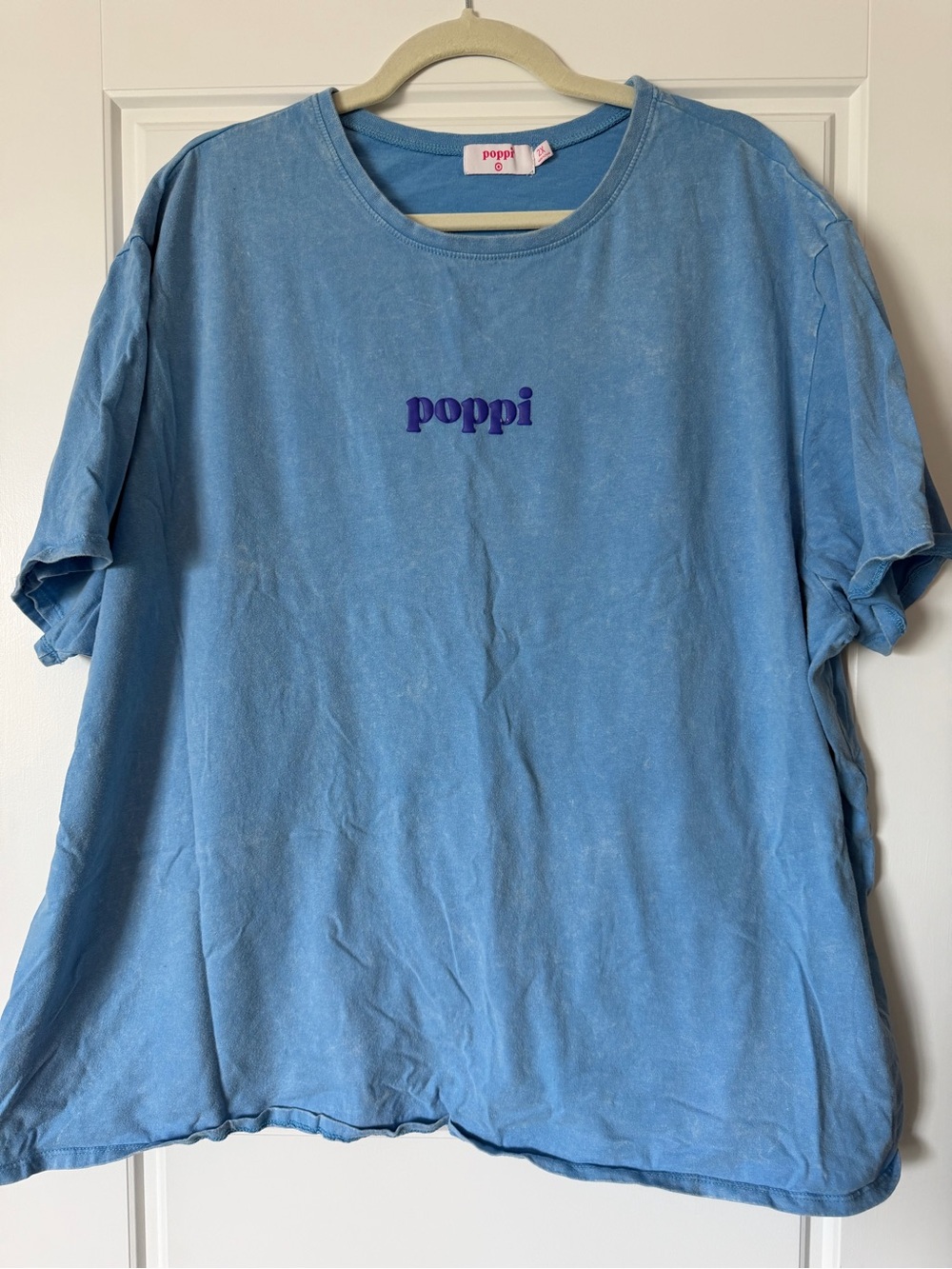 Poppi Acid Wash Blue Tee